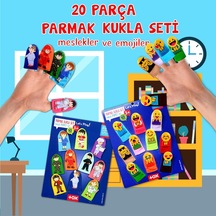 2 Set 20 Parça Tox Emojiler ve Meslekler Parmak Kukla T106 T761