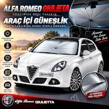 Alfa Romeo Giulietta Araç Ön Cam Güneşliği Katlanabilir Şemsiye Oto Güneşlik Uv Korumalı Gölgelik Araba Oto Şemsiyesi