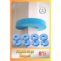 Stoper 8'li Köpük Kapı Stoperi Parmak Sıkışması Önleyici Çocuk Güvenliği Koruyucu Yumuşak Ev Kreş Çok Renkli