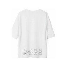 Modi Green Grafik Baskılı Unisex Günlük Stil Beyaz Optik Beyaz Oversize Tişö