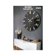 41 Cm Pleksi Rakamlı Sessiz Mekanizma Dekoratif Duvar Saati 0240-keçe-şekilli-48cm