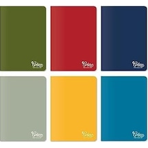 Ofis Serisi, A4 60 Yaprak Çizgili Karton Kapaklı Defter 3'lü Paket, Mavi, Gri, Sarı 103 Ivory