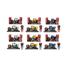 1:14 Sesli Ve Işıklı Çek Bırak Motosiklet Mavi
