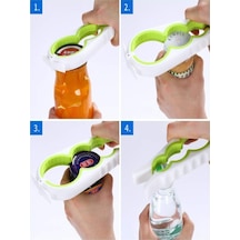 Konserve Kavanoz Şişe Açacağı Kavanoz Kapağı Açma Aparatı 4 Boy Çok Renkli Çok Renkli Diğer