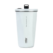 Tyeso Crush Tumbler Vakumlu Paslanmaz Çelik Termos 600 Ml-Beyaz
