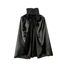 Siyah  Renk Yakalı Halloween Pelerini 90 Cm