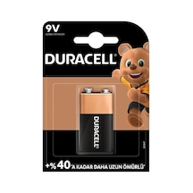 Duracell 6LR61/MN1604 Alkalin 9V Pil 3'lü
