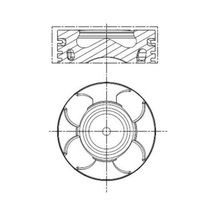 Piston Segman - Fiat Tipo, 500, Panda, Grande Punto, Punto, Doblo, Fiorino, Qubo, Idea, Strada, Linea, Egea, Mito - Mahle-motor-011pı00100012 71558399