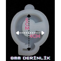 Harf Kalıbı / Noktalı Harf / Türkçe Karakter Silikon Kalıp Ç