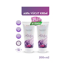 Doğal Ahfa Vücut Nemlendirici Ve Bakım Kremi Tam Koruma Sağlar 200 Ml 2'li Set