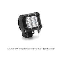 Ahmet Otomotiv Off-road Projektör 6 Led Çakarlı Beyaz 12v-24v