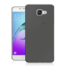 Samsung Galaxy Uyumlu A3 2016 (A310) Kilif Soft Silikon Seffaf-Siyah Ark 111368172
