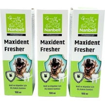 Nanbell Maxident Fresher Kedi ve Köpekler İçin Diş Bakım Spreyi 3 x 100 ML