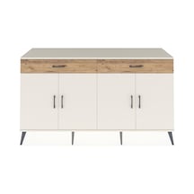 Hyperion Konsol 4 Raflı 2 Çekmeceli 4 Kapaklı 176x44x99 Aytaşı-ay Aytaşı-aytaşı/çam