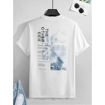 Tarzsokak Unisex Oversize The Order Side Baskılı T-shirt Beyaz