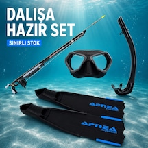 Apnea Dalışa Hazır Set Mavi - Siyah