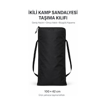 2 Kamp Sandalyesi Taşıma Kılıfı, Antrasit 100 42 Cm
