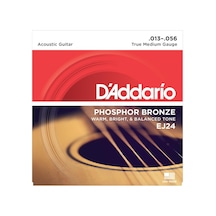 D'addario Ej24 Phosphor Bronze Serisi Akustik Gitar Tel Seti 13-56 - Phosphor Bronze
