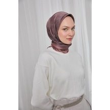 Silk Home Polyester Karışımlı Shiny Eşarp Soğan Kabuğu Etnik Desenli Parlak Dokulu 90x90 Çok Renkli