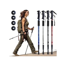 Willowhaven Kırmızı Ayarlanabilir Alüminyum Yürüyüş Bastonu - Konforlu Tutamak, Şok Emici, Dayanıklı