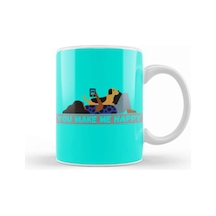 You Make Me Happy Dog Lover Gifts Kupa Bardak Porselen No14449 Karışık