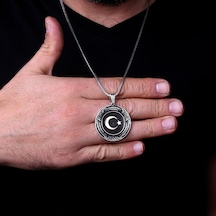 925 Ayar Gümüş Ayyıldız Model Kolye