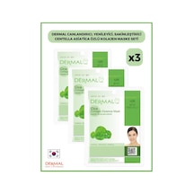 Dermal Canlandırıcı Yenileyici Sakinleştirici Centella Asiatica Özlü Kolajen Maske 3 x 23 G
