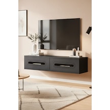 Tda1220as - Rany120 Duvara Montaj Tv Stand, Tv Rafı, Tv Sehpası Antrasit - Sılver 120cm