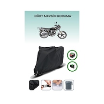Siyah Arka Çanta Ve Kilit Uyumlu Kral Motor Kr-100-2a Uyumlu Motor Brandası