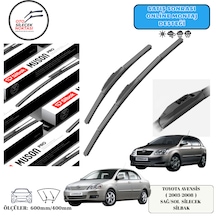 Toyota Corolla E120 2002-2008 Araca Özel Ön Sağ-sol Silecek Silbak 600mm/400mm