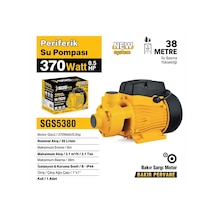 Sgs5380 - Periferik Su Pompası 370 Watt 0.5 Hp - 38 Metre - Bakır Sargı