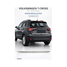 Volkswagen T-cross 2022 Ve Sonrası Uyumlu Krom Bagaj Çıtası Paslanmaz Çelik
