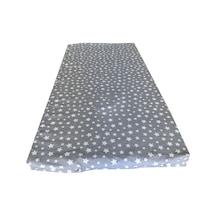 Bebek Yatağı 60x120x6 Cm Vip Oyun Parkı Sünger Yatak-gri Yıldız