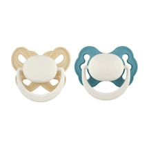 Clown And Butterfly 2'li Emzik No:1 0-6 Ay - Dairy Cream Ve Ball Blue Saklama Kabı Hediyeli