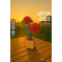 Ahşap Japon Gülü 3d Puzzle Ahşap Minyatür Maket Kiti Dıy Kendin Yap