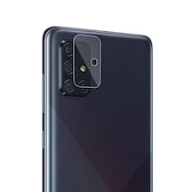 Samsung Galaxy A51 Kamera Lens Koruyucu Nano Cam Şeffaf Tam Kapla