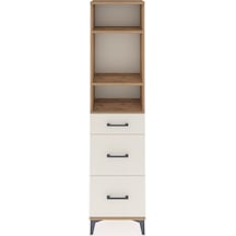 Arges Dolap 3 Raflı 3 Çekmeceli 44x30x182 Çam-aytaşı Çam