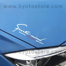 Fiat 500 Için Sport Mind Oto Sticker
