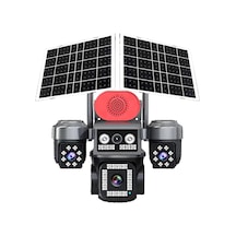 Onqam On-sg4474 4x2mp 4g Esım Dış Mekan Güneş Enerjili Pt Güvenlik Kamerası - 4 Lensli, Çift Panel