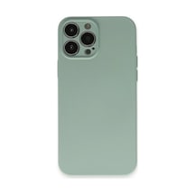 Apple İphone 13 Pro Kılıf Nano İçi Kadife Silikon - Su Yeşili 0.2M-Çok Renkli