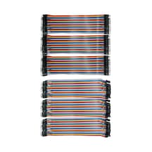 Jumper Kablo Seti - 20cm - 40'lı - 6'lı Kablo Seti 3x Dişi Erkek / 3x Erkek Erkek
