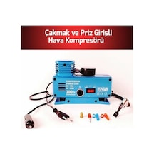 220 Volt12 Volt 250 Psi Geniş Uygulama Yelpazesi Kompresör Lastik Hava Şişirme Oto Pompası