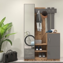Robin Home Lenka Vestiyer Portmanto Ayakkabılık Çam-gri