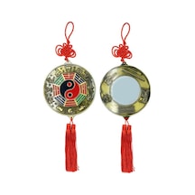 Çin Feng Shui Bagua Bakır Ayna 40 Cm Yuvarlak