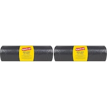 Ekonomik Endüstriyel Orta Siyah Çöp Torbası 55x60 2li Paket Çok Renkli