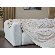 Doqu Embos Battaniye Perlina Çift Kişilik Krem