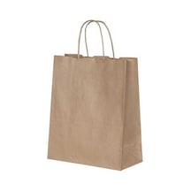 Burgu Saplı Kraft Kağıt Çanta 25X12X31 Cm - 25 Adet N11.712
