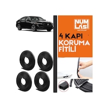 Honda Accord 2020-2025 4 Kapı Koruma Fitili Siyah Renk Numlas-a Kalite-nm2425
