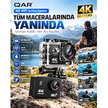 4k Ultra Hd Wifi Aksiyon Kamerası 16mp 170 Geniş Açı 30 Metre Su Geçirmez Kutulu Spor Kamerası Dalış Bisiklet Motosiklet Kamerası