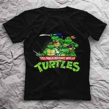 Startmore Adrift Teenage Mutant Ninja Turtles Ninja Kaplumbağalar Siyah Unisex Tişört Siyah
